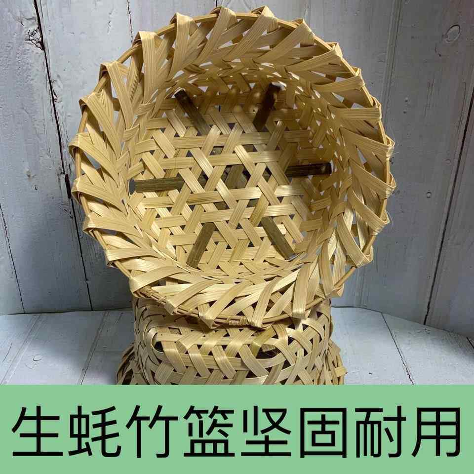 定制网红高压锅蒸生蚝竹篮饭厅蒸菜篮生蚝竹笼海鲜竹篮子量大优惠