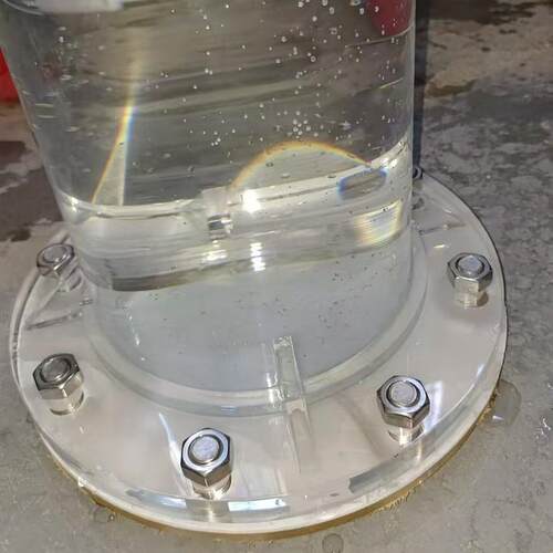 亚克力圆管水箱实验装置 透明有机玻璃圆管实验仪器水循环电解槽