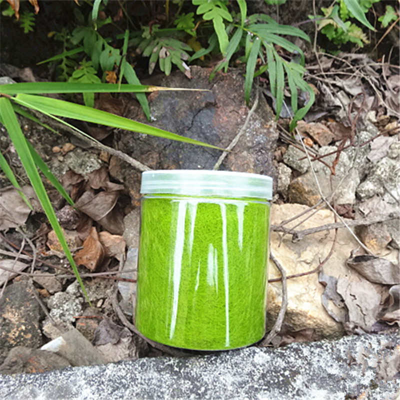 DIY手工建筑模型材料沙盘景观人造苔藓仿真青苔假草尼龙草粉草皮