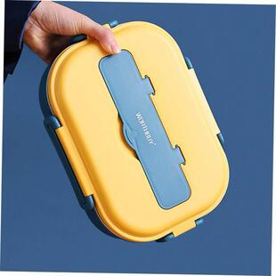 Stainless Box Steel Bento Tableware Portable With Lunch