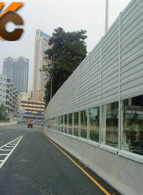 镀锌板铝板高速公路微孔隔音障金属隔音吸音墙