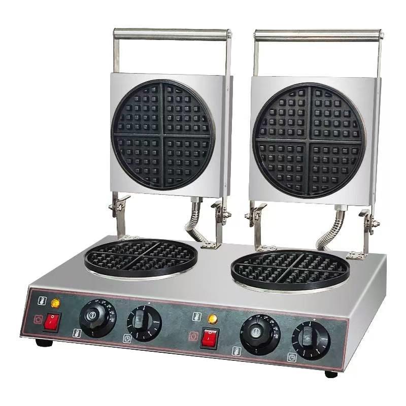 商用双头华夫炉网红奶油格子华夫饼机可丽饼机摆摊华夫炉