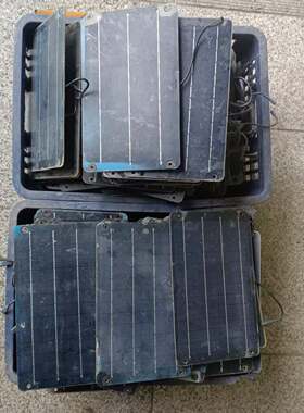 二手拆机单车光伏板包发电6v太阳能发电板电池板DIY可组装12v电源
