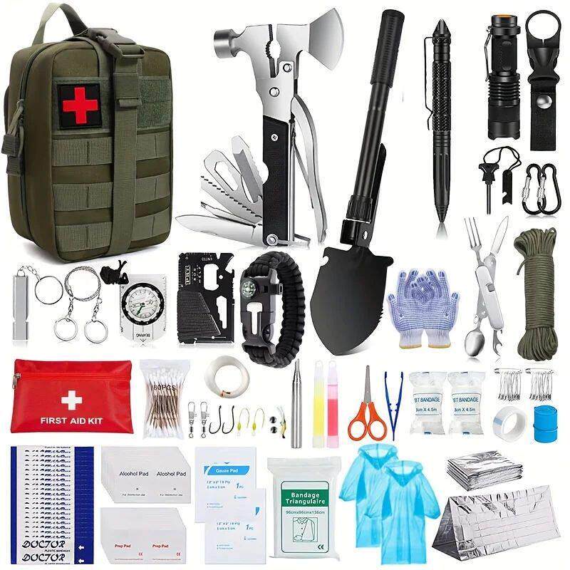 Multi functional survival tools, outdoor camping equipment,