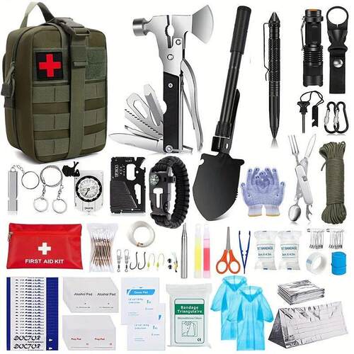 Multi functional survival tools, outdoor camping equipment,
