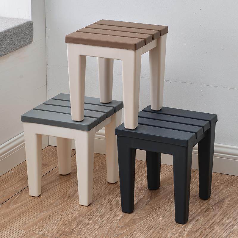 禧仕龙塑料凳子欧式浴室凳家用成人小凳子换鞋凳加厚矮凳儿童板凳