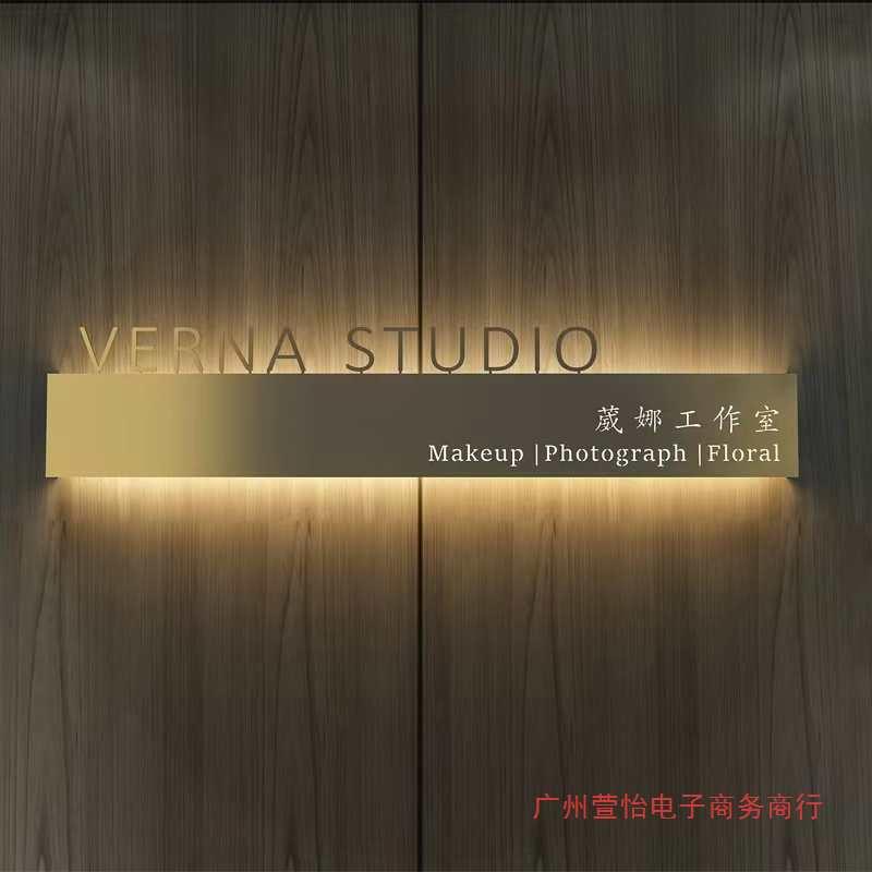 镂190空灯箱le挂d招牌发光广制作户外门牌头门牌告墙式公司牌匾