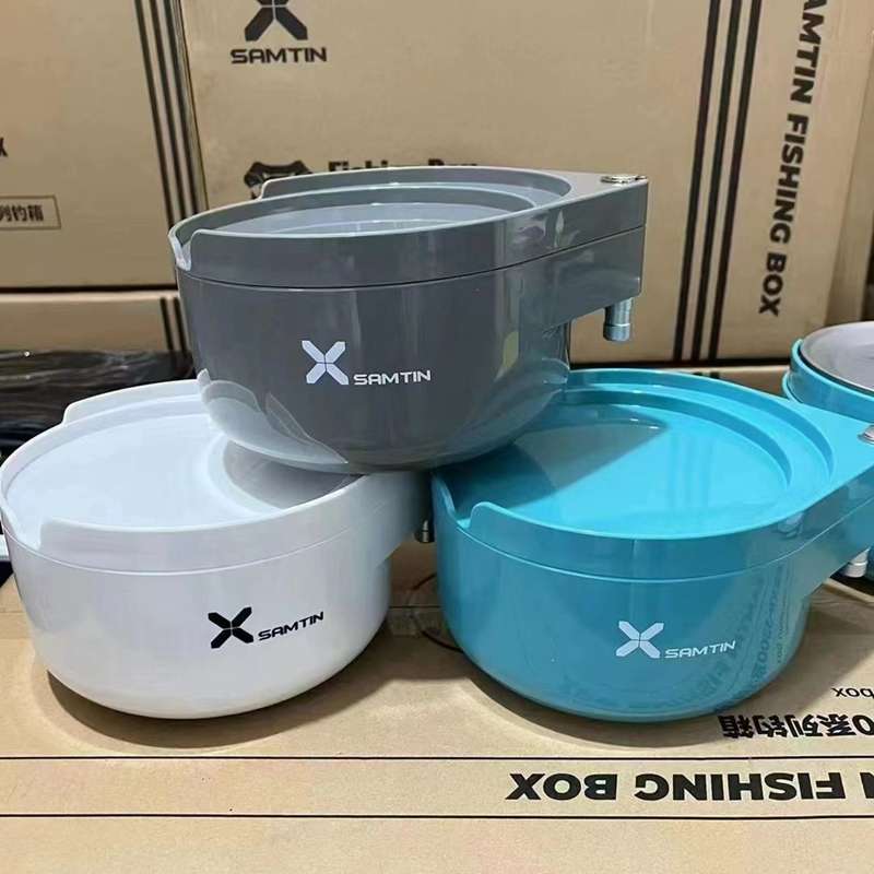 雷臣新款911 PRO拉饵盒 加深加厚饵料盒 单配磁盘散炮盒 不粘饵和