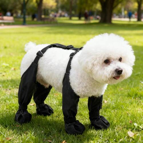 1Set AntiShedding Waterproof Pet Rain Boots NonSlip