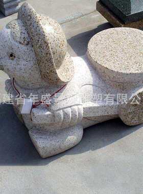 小鸭子造型石头凳子建筑景观装饰配套特色动物石雕工艺品摆件