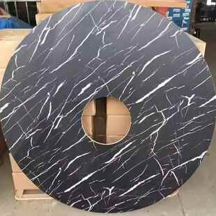 定制钻孔大圆桌台面酒店饭店火锅店家用12人圆桌面方桌面火锅桌子