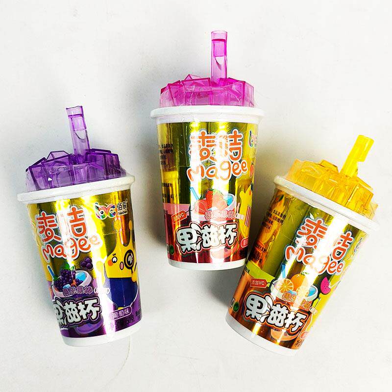 果滋棒糖果麦咭果滋杯儿童趣味果滋杯果乐杯果棒杯果味杯糖果玩具