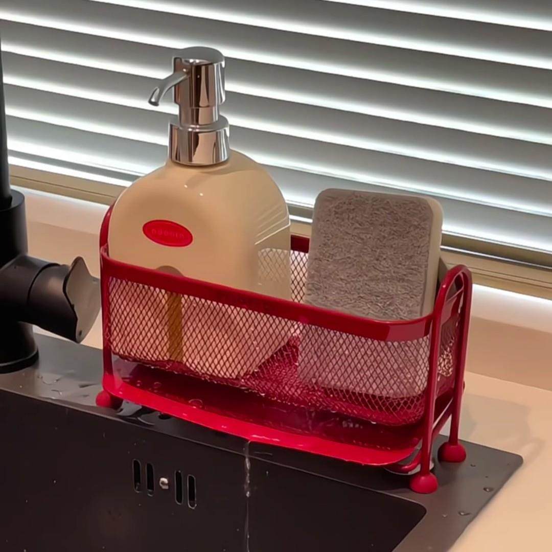 安可拉红水槽置物架家用厨房沥水架台面杂物整理架海绵擦收纳架子,厨房/烹饪用具,抹布架/厨房清洁收纳架,淘宝优惠券,粉丝福利购,淘宝优惠卷