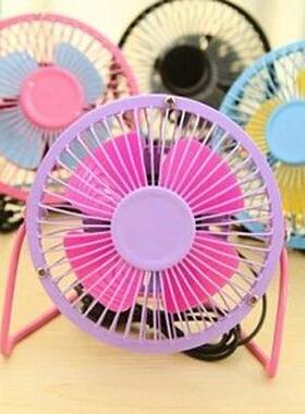 USB Color-Contrast Fan 4-inch Quiet Office Mini Fan, Creativ