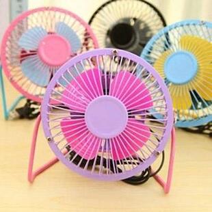 USB Color-Contrast Fan 4-inch Quiet Office Mini Fan, Creativ