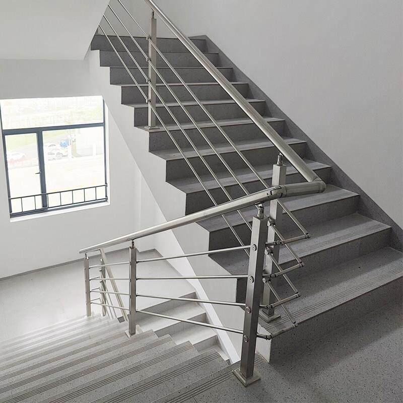 不锈钢楼梯扶手护栏自建房室内家用简约扶手栏杆自装拉丝阳台护栏