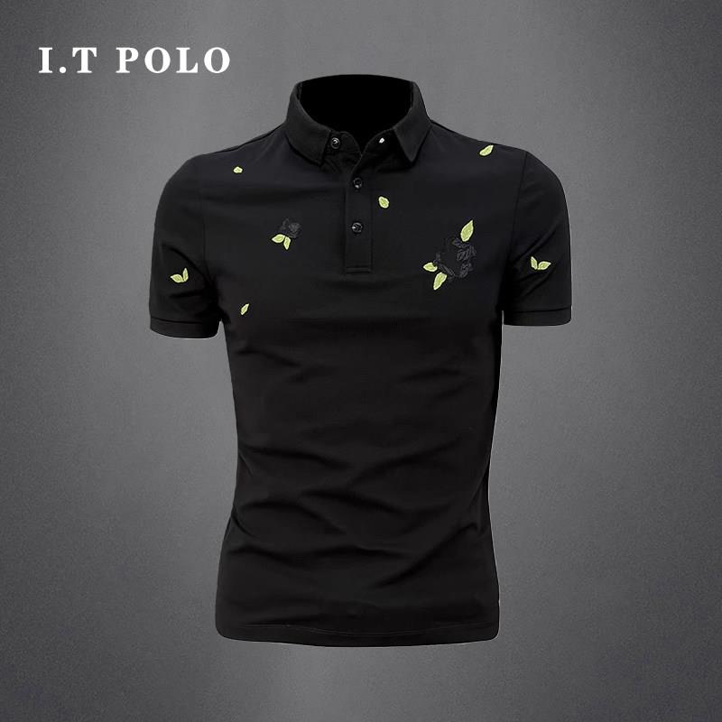 I.T POLO 专柜~原创刺绣高端polo衫男士短袖T恤夏季新款男士潮牌