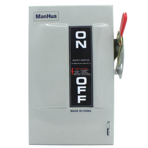 ManHuaMHS1-30T户内熔断器保护重型安全开关250V/30A/60A