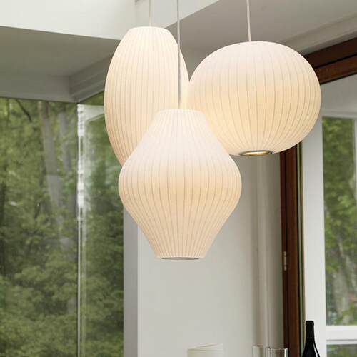 Bubble Lamp 蚕丝灯北欧设计师仿蚕丝纯手工艺轻奢新中式吊灯餐厅