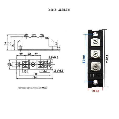 可控硅整流管模块110A MFC110A600V1000V1200V1600V1800V2000V