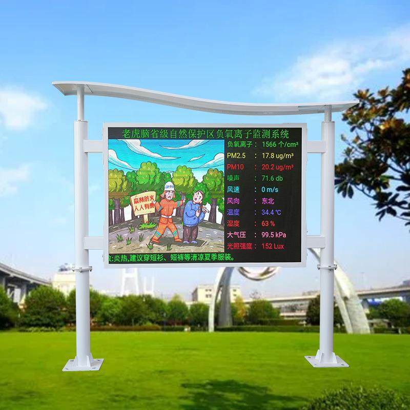 可视化负氧风离子监测观系OSEN-FY统 景名含胜公园环境负氧离子量