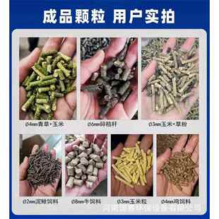 大小LJA型饲料颗机干湿两用家用220V养殖玉秸秆制粒造粒米膨化压