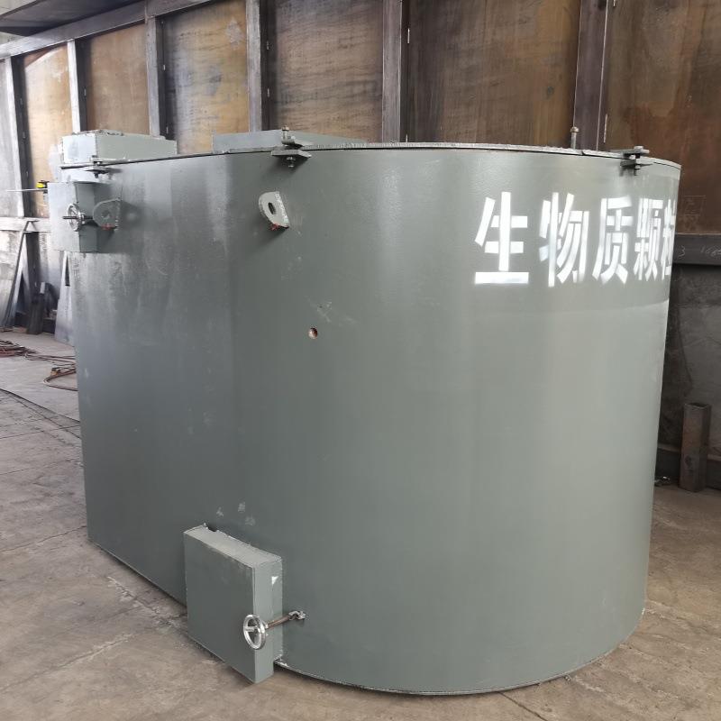 易拉罐铝基板废铝熔炼设备坩埚式熔铝炉炒灰机生物质颗粒熔铝炉