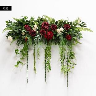 仿新款 森仿真藤蔓蓝色挂KUN1688花真花挂墙面十里墙红系妆婚庆用