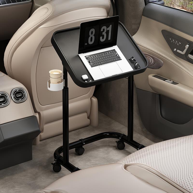 桦崟可折叠车载小 桌 板学生吃饭餐 桌 汽车内前后排办公电脑 桌 学习写字 桌摆件饰品