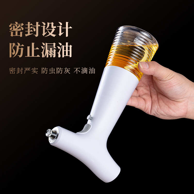 家用电动喷油瓶厨房雾化油喷壶烧烤省油便携式喷油壶柱状油壶油瓶