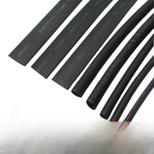 高品质热缩管黑色内径1/2/3/ 5/6/7/8/9/10/12/20/30/0.6-50mm