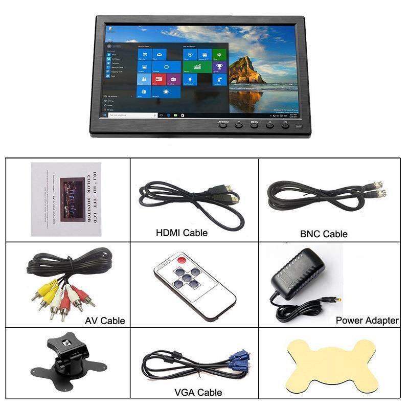 10.1高清触屏IPS液晶屏HDMI VGA AV BNC车载监控电脑车载显示