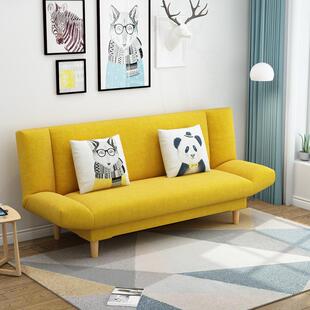 帝义布艺沙发简易可折叠多功能可拆洗小户型客厅租房懒人沙发盖布
