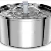 爆款 3.2L宠物不锈钢自动循环饮水机