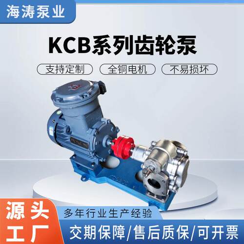 KCB齿轮泵厂家电动自吸油泵不锈钢抽油泵KCB系列防爆齿轮泵
