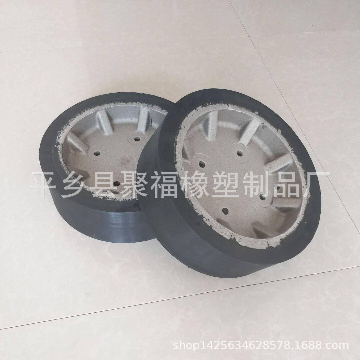 310驱动滚轮包橡胶320包胶承重轮从动轮聚氨酯包胶轮行走轮定制