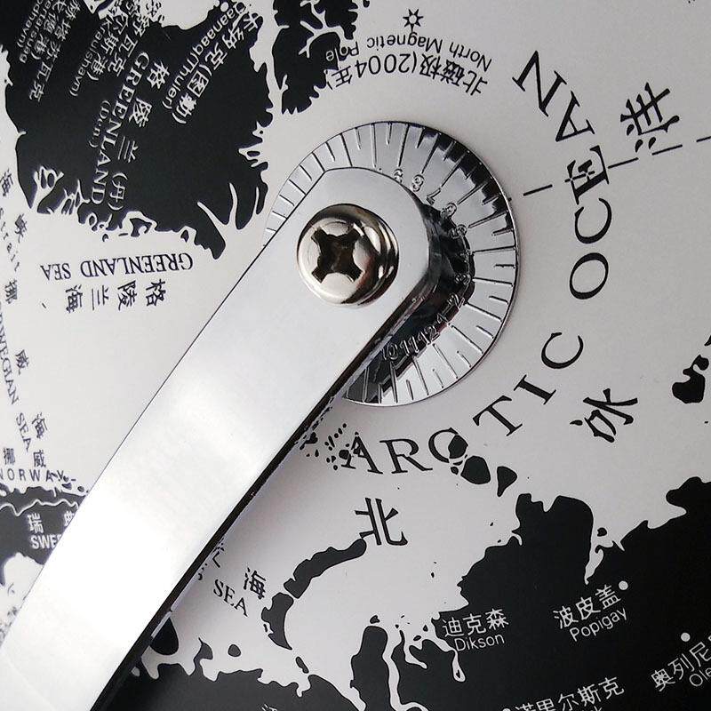 黑白地球仪大号32cm欧式台灯发光摆件创意家居摆设礼品多功能