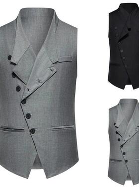 Y 93391 Men's Single Breasted Vest 士西服背心