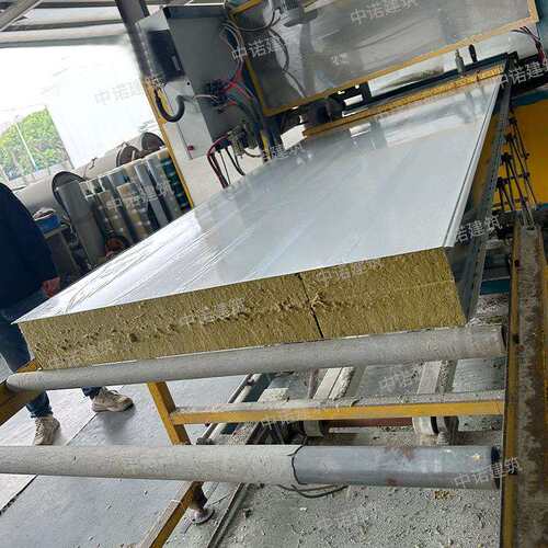 岩棉彩钢板A级防火净化100mm复合保温净化板隔断墙吊顶钢板厂家