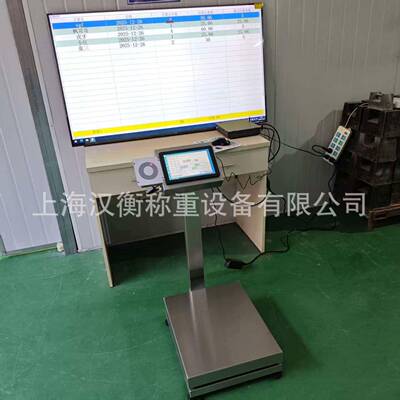 智能电子台秤Windows系统食品车间员工计件累积称重数据同步大屏