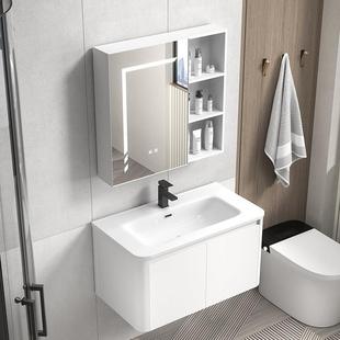 浴室柜太空铝陶瓷一体盆洗漱台化妆室洗手池洗脸柜组合卫浴包安装