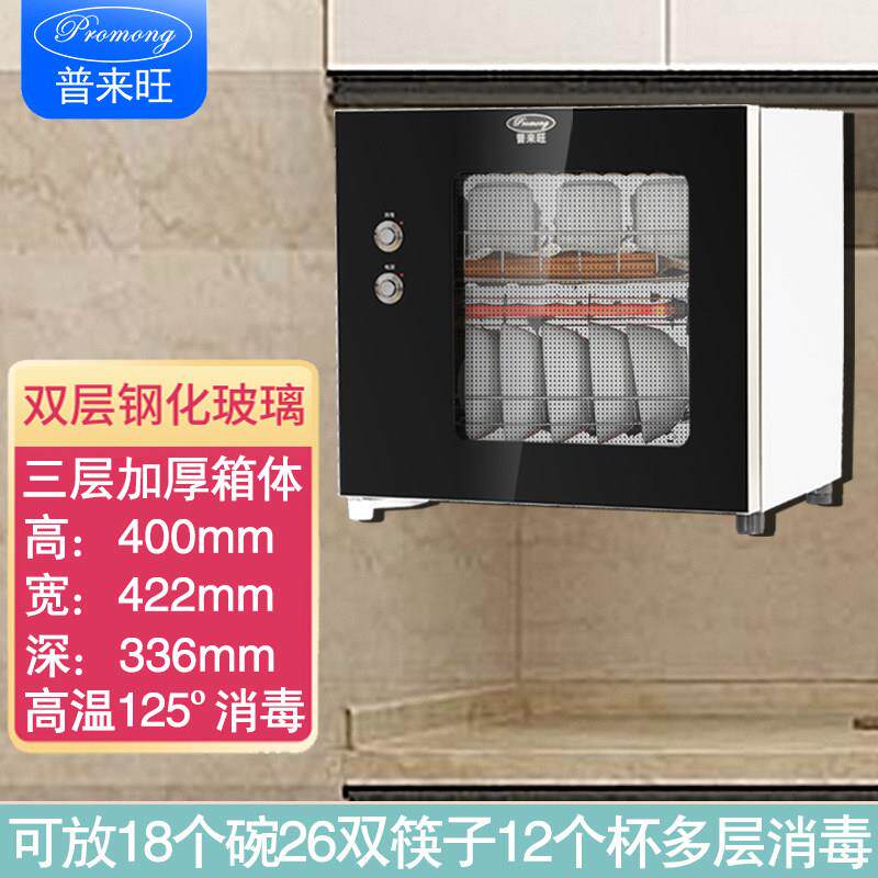 普来旺碗筷消毒柜高温壁挂式家用餐具茶杯单门台式小型厨房碗盘柜