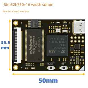 Stm32H750Xbh6开发板核心Counterman视觉采集小系统板取代743 407