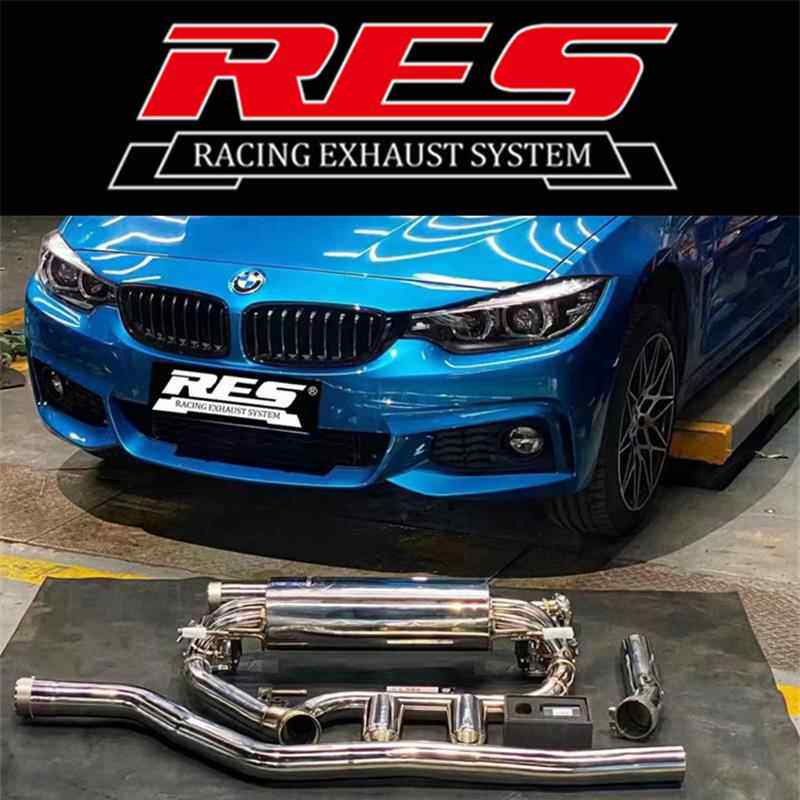 适用BMW F32 F33 F36 420 425 428 430 435 440改装RES阀门排气管