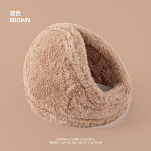 纯色耳罩女冬天加绒骑行耳朵保暖套男士耳暖后戴式防冻耳包耳捂子