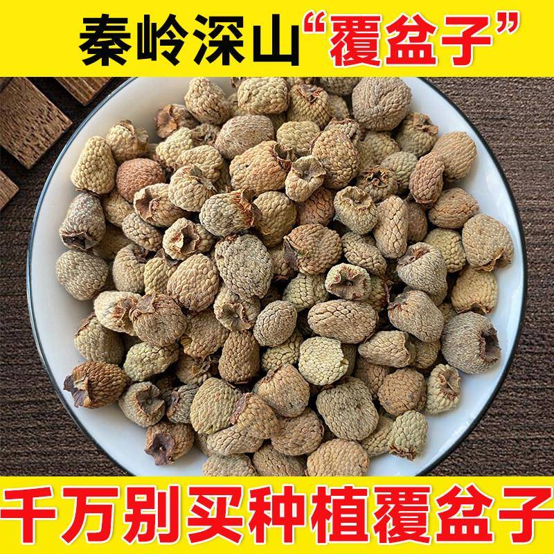 秦岭深山覆盆子干掌叶覆盆子和桑葚菟丝子沙苑子山茱萸覆盆子泡茶