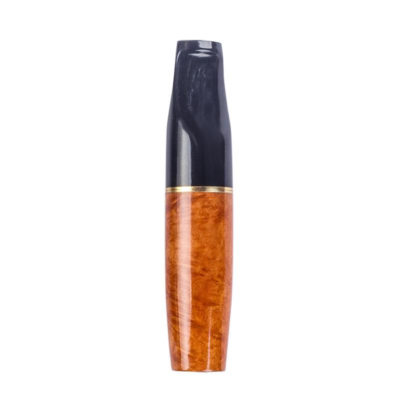 进口楠木牛过角烟嘴换芯型GCM9mm活性炭滤滤器粗中细芯石烟三用滤