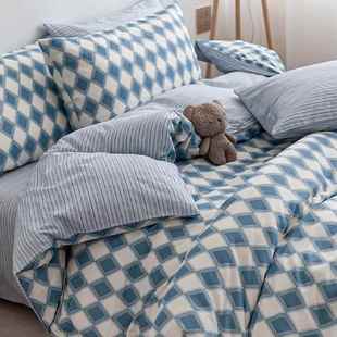 高档定 全棉单人床做单四件套15米1.人8m床纯棉.双2.0床上用品四