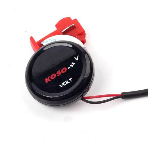 KOSO圆形电压表12-150v电动车电瓶车摩托车改装显示表电摩配件