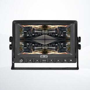 IPS屏高清DVR 浪涌抛负载保护 车规方案 高亮度 4画面显示器